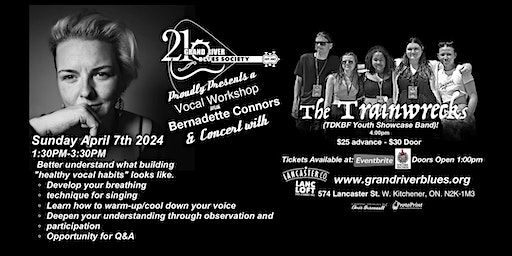 Vocal Workshop with Bernadette Connors & Concert with The Trainwrecks | The Lancaster Smokehouse