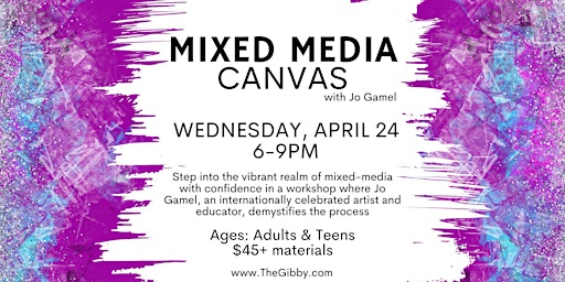 Intro to Mixed Media Canvas | gilbert w. perry, jr. center for the arts, West Main Street, Middletown, DE, USA