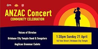 ANZAC Concert - Sunday 21 April 1:30pm | The Salvation Army Brisbane City Temple