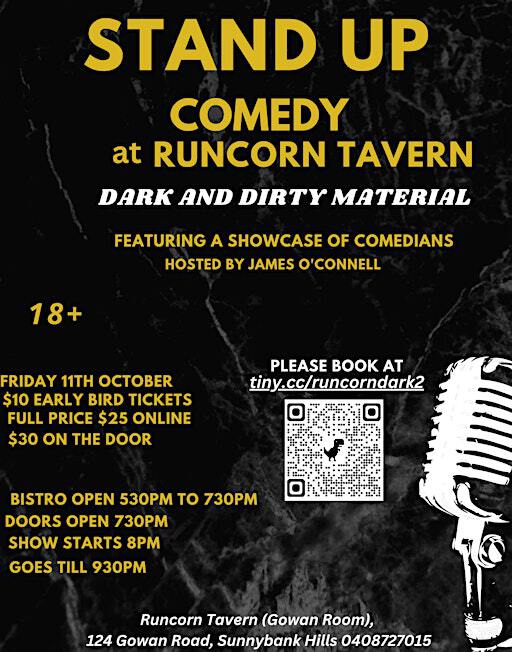 Stand-up Comedy in Sunnybank Hills (Dark and Dirty material) | Runcorn Tavern (Gowan Room)