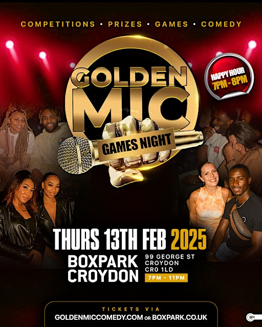 Golden Mic Games Night | BOXPARK Croydon