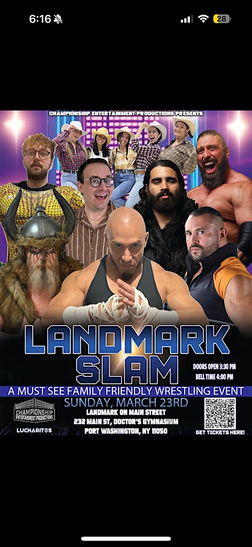 CEP presents Landmark SLAM | Jeanne Rimsky Theater - Landmark on Main Street