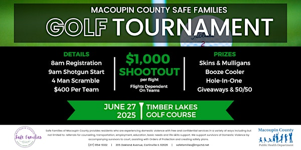 Safe Families Golf Tournament | Timber Lakes Golf Course