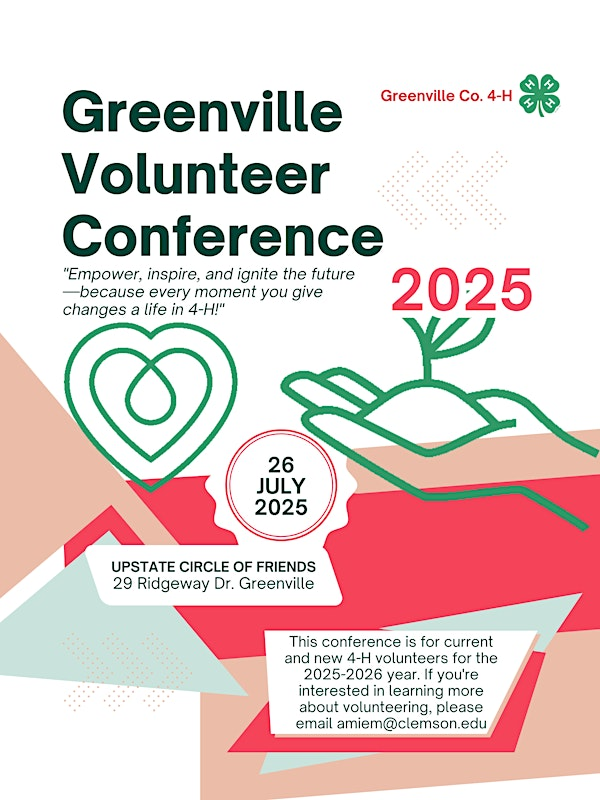 2025 Greenville 4-H Volunteer Conference | TBD