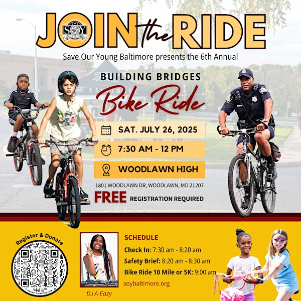 6th Annual Building Bridges Bike Ride | Woodlawn High School