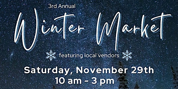 3rd Annual Winter Market | Gale Presbyterian Church
