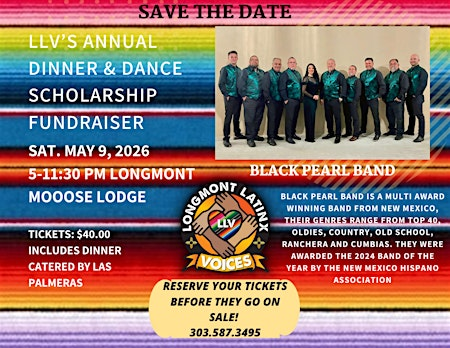 Longmont Latinx Voices 2026 Dinner & Dance Scholarship Fundraiser | The Moose - Longmont Lodge 1548