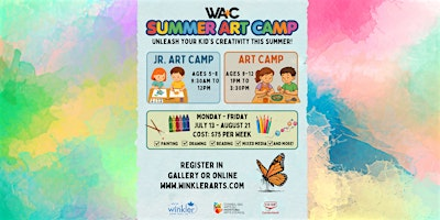 Summer Art Camp (Ages 9-12): July 20 - 24 | Winkler Arts & Culture