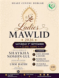 Ladies Mawlid 2026 | The HeArt Centre