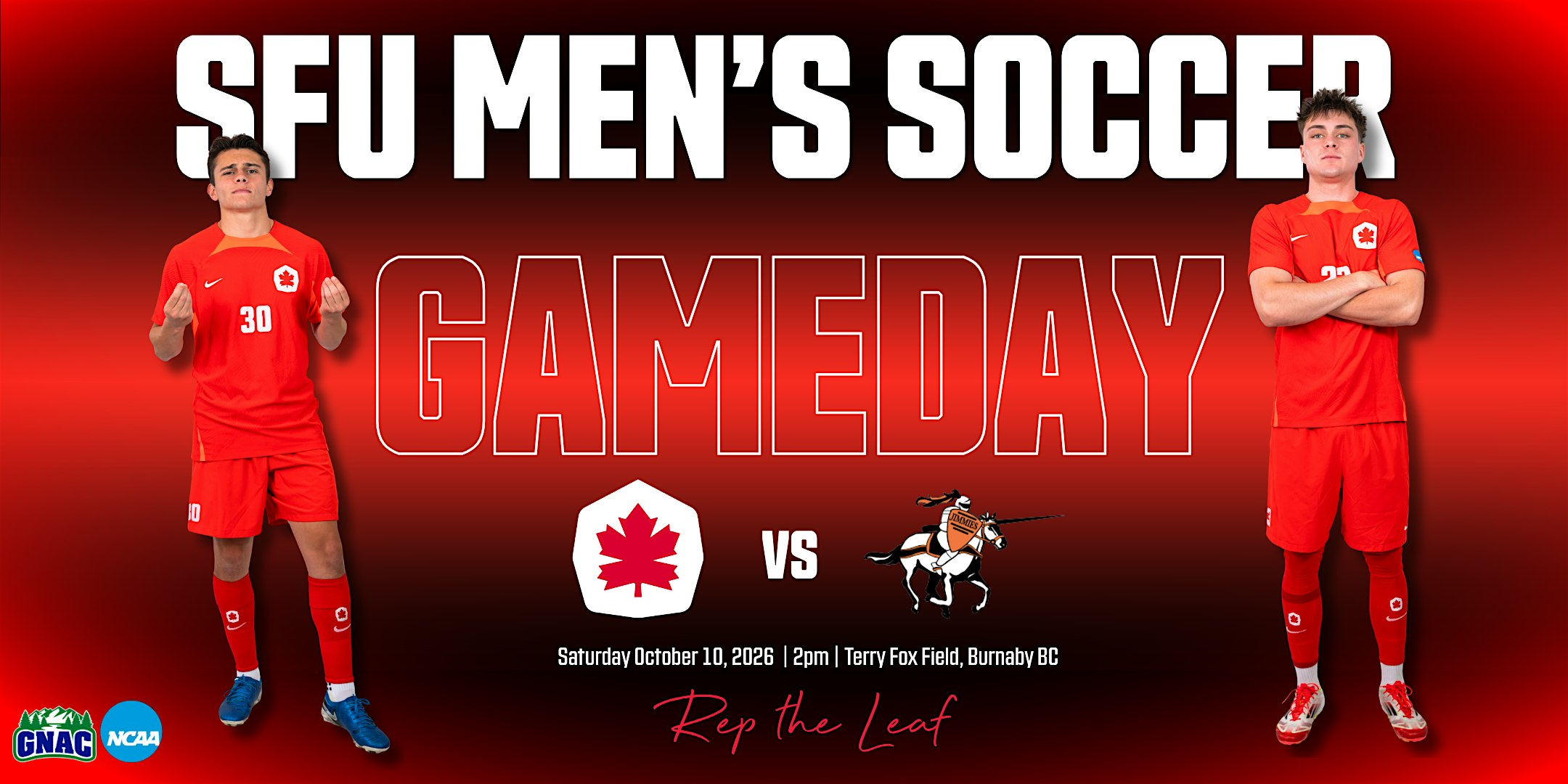 SFU Men's Soccer vs. University of Jamestown | Terry Fox Field