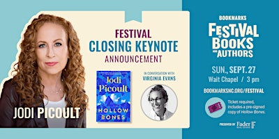 2026 Bookmarks Festival: Closing Keynote with Jodi Picoult | Wait Chapel