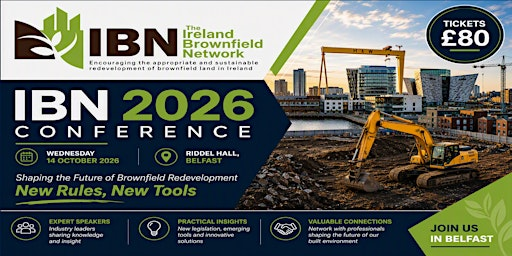 Ireland Brownfield Network 2026 Conference | Riddel Hall