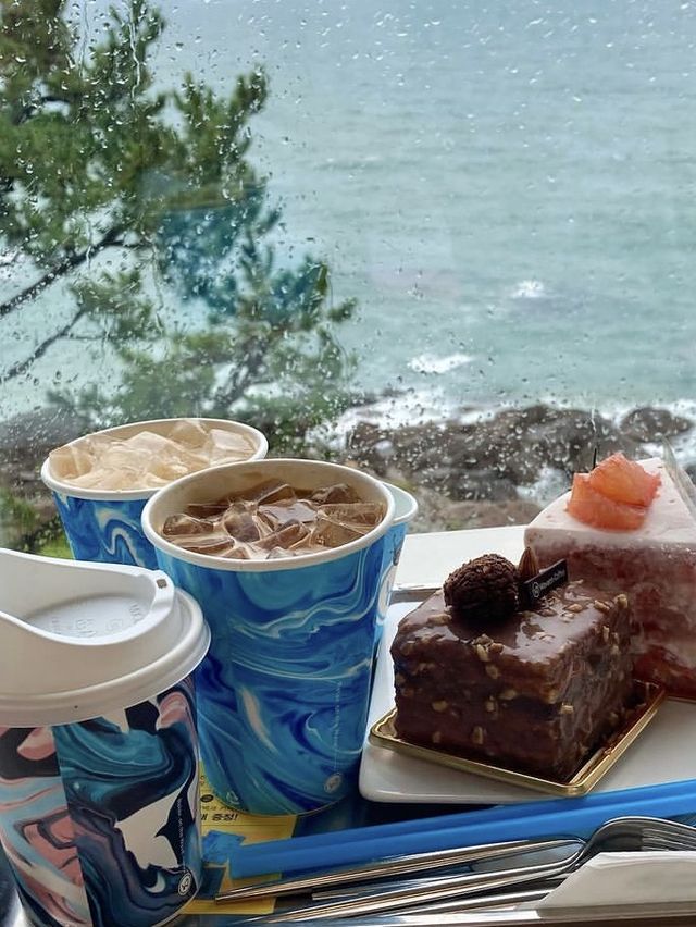 바다뷰 예쁜 카페: 부산 웨이브온커피🌊