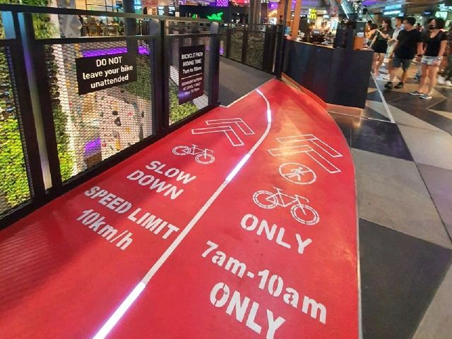 Funan Mall - Indoor Cycling Track
