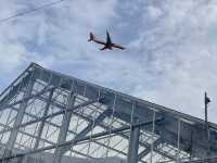 【福岡】街中を飛び交う飛行機
