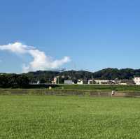 【東京】広い空と川の見える　多摩川