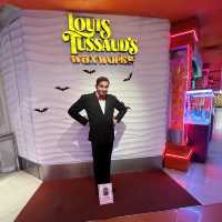 Find wax sculptures, captain America, Batman