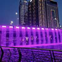 Dubai Waterfall 🫧💙💜🖤