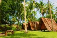 Staying in huts in Moalboal