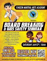 Board Breaking & Kids Safety Seminar | Chozen Martial Arts Academy