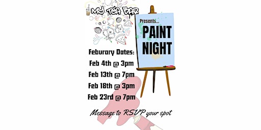 Paint Night at My Tea Bar Cafe | My Tea Bar Cafe