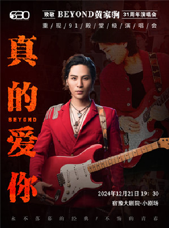 “真的愛你”致敬beyong·黃家駒31週年演唱會｜音樂會 | 宿遷宿豫大劇院-小劇場