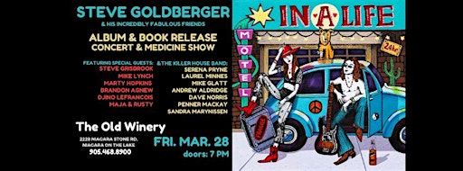 STEVE GOLDBERGER'S NEW BOOK AND ALBUM RELEASE CONCERT AND MEDICINE SHOW 2.0 | The Old Winery Restaurant & Wine Bar