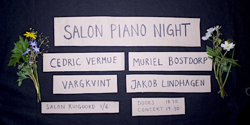 Salon Ruigoord: Cedric Vermue, Muriël Bostdorp, Jakob Lindhagen & Vargkvint | Salon Ruigoord