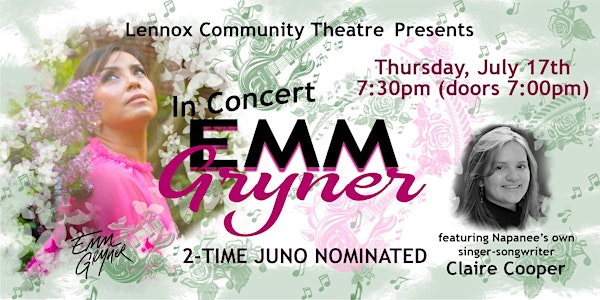 Emm Gryner, in Concert | Lennox Community Theatre