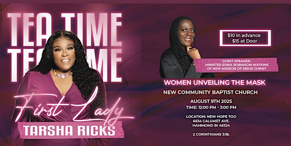 Tea Time with First Lady Tarsha Ricks | Too New Hope