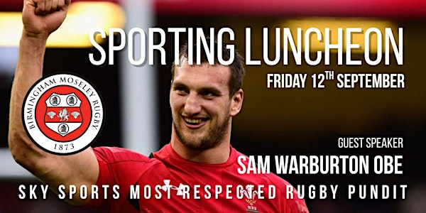 Sporting Lunch with Sam Warburton | Birmingham Moseley Rugby Club