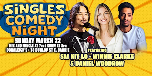 Barrie Singles Comedy Night | Donaleigh's Irish Public House