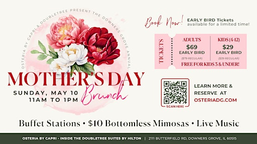 Downers Grove Annual Mother's Day Brunch | 2111 Butterfield Rd