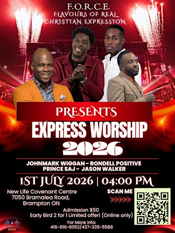EXPRESS WORSHIP 2026 | 7050 Bramalea Rd