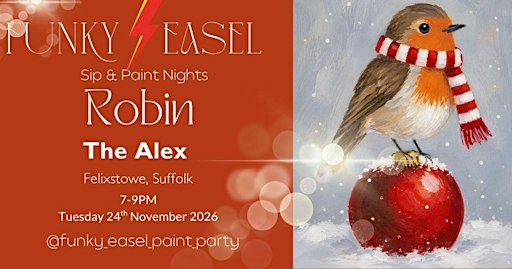 The Funky Easel Sip & Paint: The Alex in Felixstowe, Suffolk | The Alex Café Bar & Brasserie