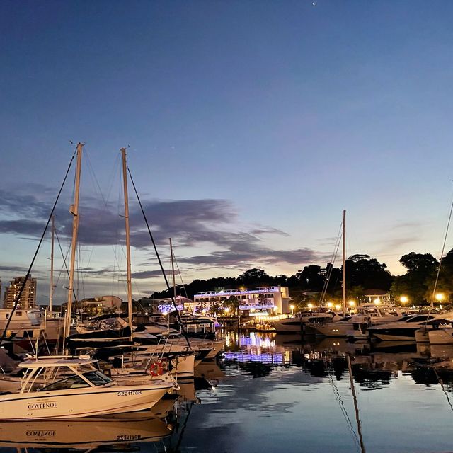 Sentosa Cove jetty sunset