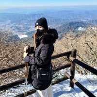 บนยอดเขา สุดหนาวที่มูจู เกาหลีใต้