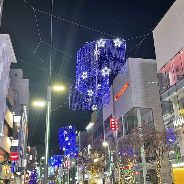 부산 광복로 겨울빛 트리축제