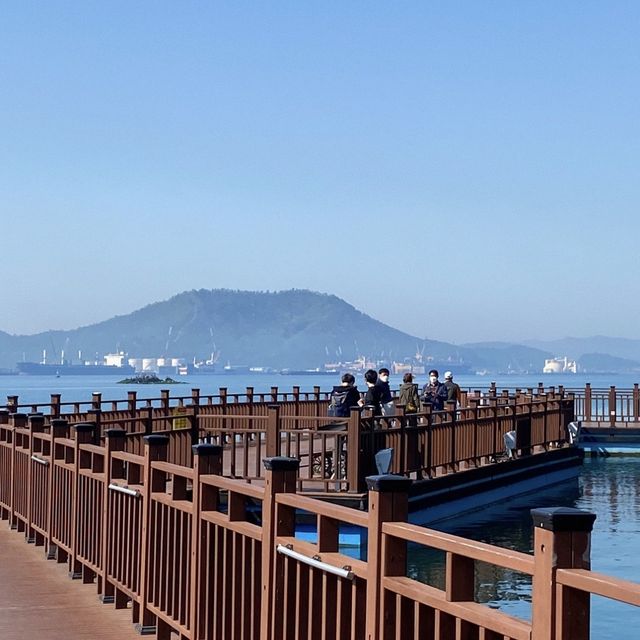요즘은 산책도 바닷가에서 한다며 ? | 목포 평화광장