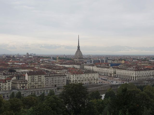 Overlook the city of Turin and The Alps