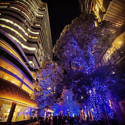 ライトアップされた東京ミッドタウン日比谷周辺 Trip Com 東京の旅のブログ