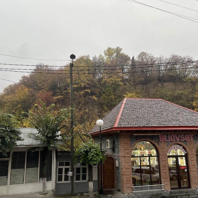 紅葉の美しい古都シャキ