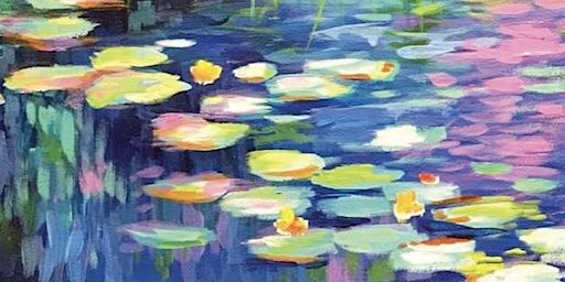 Monet's Water Lillies Paint and Sip in Northside Cincinnati | Northside Print Shop