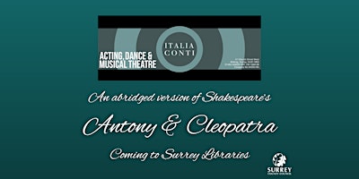 Shakespeare's Antony and Cleopatra is coming to Guildford Library | Guildford library