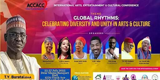 INTERNATIONAL ARTS,ENTERTAINMENT & CULTURAL ﻿ CONFERENCE-TORONTO 2025 | 1270 Finch Ave W #19