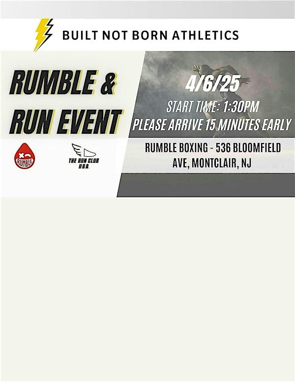 Rumble and Run Event | Rumble Boxing