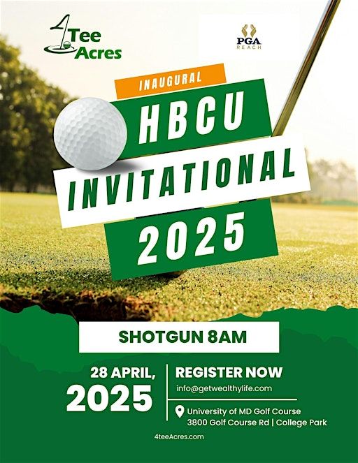 4tee Acres HBCU Golf Invitational | University of Maryland Golf Course
