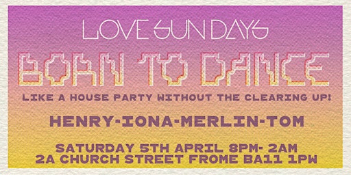 BORN TO DANCE | Saxonvale Arts Club