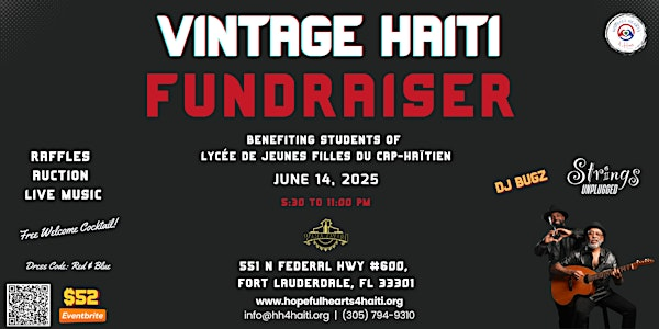 Vintage Haiti Fundraiser | El Pama Tavern
