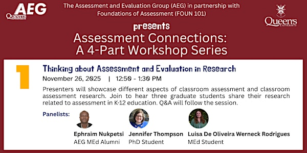 Thinking about Assessment and Evaluation in Research | Duncan McArthur Hall